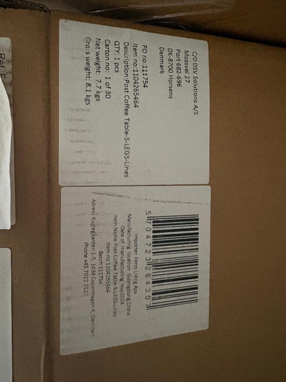 Image 1 of Post coffee table Ferm Living New in Packaging