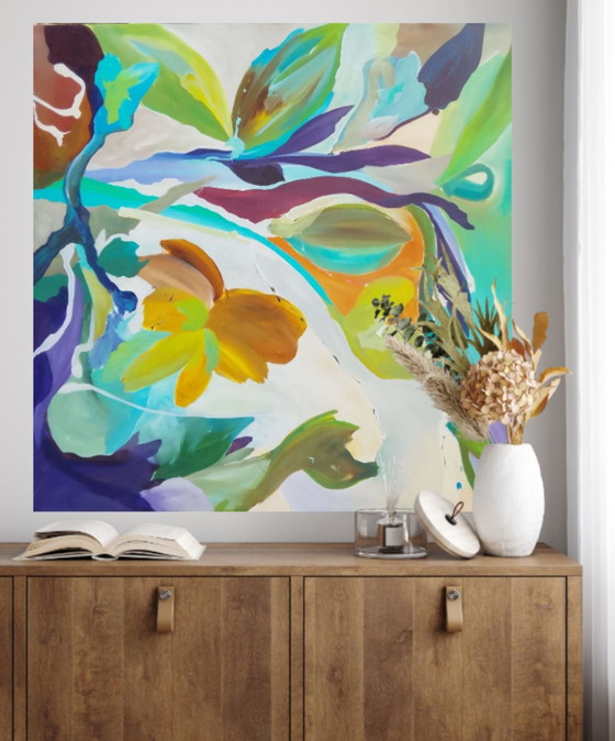Dipinto acrilico #Arabesco 100x100cm – Dipinti e disegni, Canvas (photo 6 of 15)
