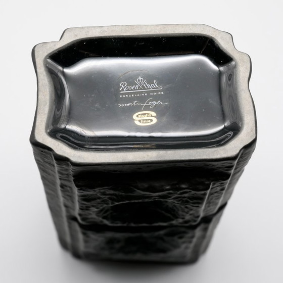 Image 1 of Rosenthal Studio Line Op Art Bisque Porcelain Vase DUO Martin Freyer 18 cm WGP
