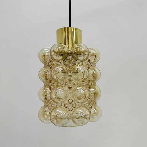 Hanglamp van bubbelglas van Helena Tynell voor Limburg, Duitsland, jaren 70