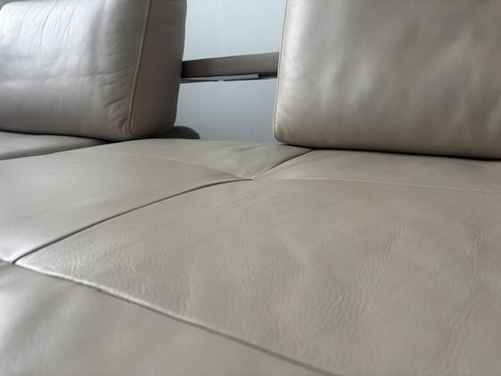 Image 1 of Canapé d'angle Rolf Benz Dono en cuir taupe