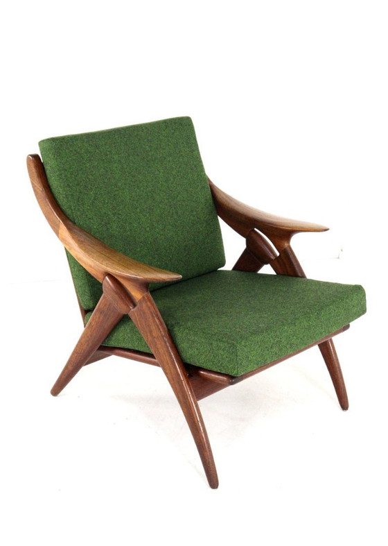 Image 1 of De Ster de Knoop fauteuil 'Glane' vintage gestoffeerd