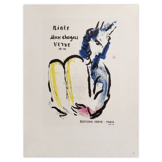 Image 1 of Marc CHAGALL AF 1956 - Póster Bible Verve 1959