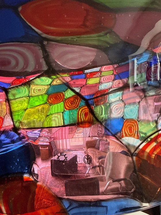 Original Murano Leucos „Tinta“ Pendant lamp – Renato Toso & Noti Massari (1971) – WITH LABEL – Murano Glass (photo 6 of 6)