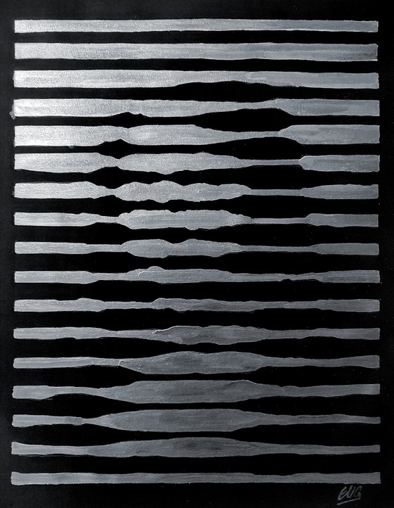 Image 1 of Walter Geraci - Gioconda stripes XL silver 