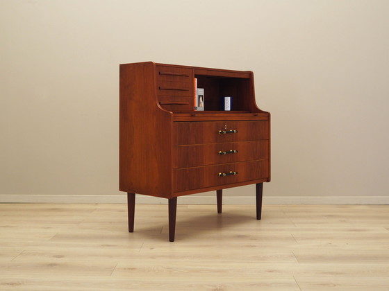 Image 1 of Secrétaire en teck, design danois, années 1970, production : Danemark
