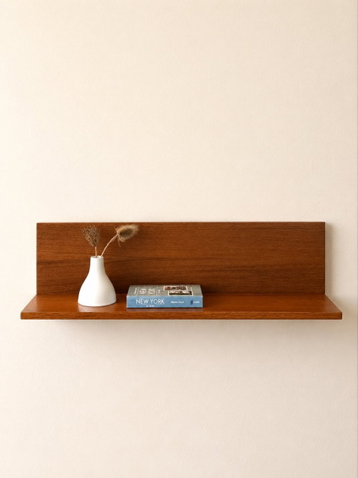 Vintage wandplank teak