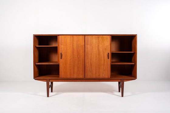 Image 1 of Credenza danese in teak e palissandro di metà secolo di P. Westergaard Møbelfabrik, anni '60