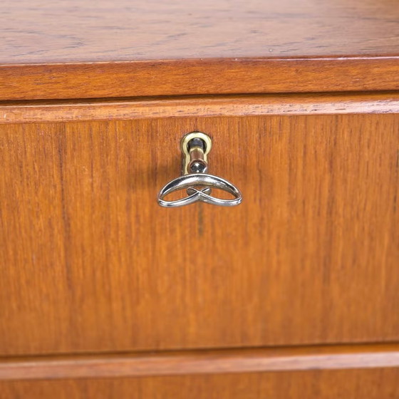 Scandinavian vintage teak Chest of drawers, 4 drawers, Wood, Brown (photo 2 of 20)