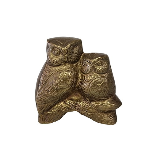 Hiboux en laiton vintage