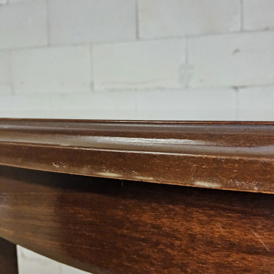 Image 1 of Vintage mahonie houten fineer Edwardian stijl bijzettafel / koffietafel / sidetable