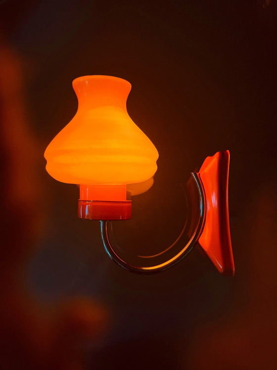 Image 1 of Unique set of French Sixties wall lamps