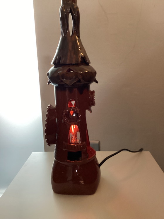 Vintage Ceramic Tower Lamp from the 1970s. – Table lamps (photo 4 of 5)