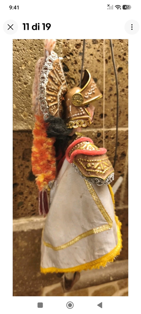 Marionnette sicilienne vintage, 44 cm, armure en laiton, pour cérémonie d'honneur – Objets déco, Metal (photo 8 of 15)