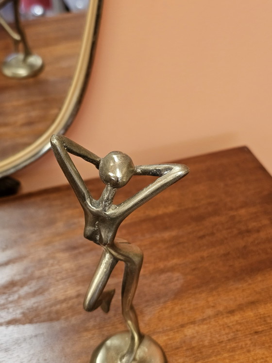 Vintage Brass Figurine Dancing Woman Ballerina – Decorative Objects (photo 5 of 8)