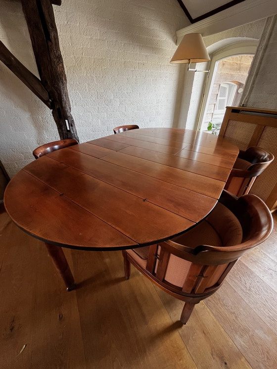 Image 1 of Schuitema Shaker dining table with chairs.