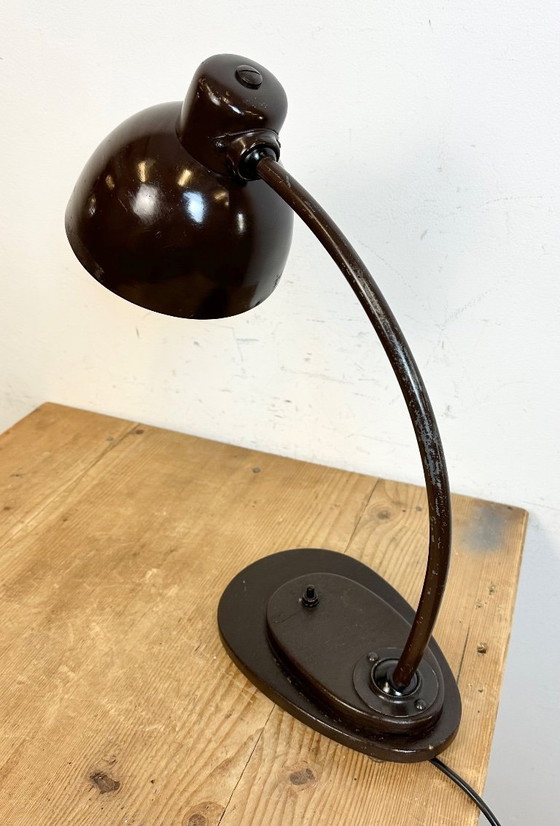 Image 1 of Vintage Brown Adjustable Table Lamp, 1960s