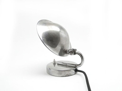 Chrome-Plated Metal Table Lamp by J. Hurka for Napako, Czechoslovakia, 1950s – tafellampen