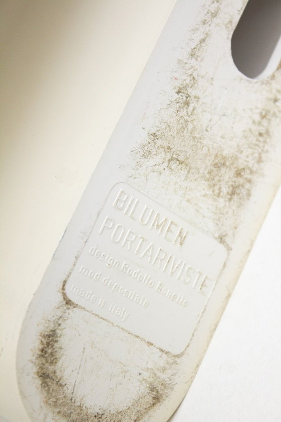 Image 1 of Porte-revues Bilumen couleur crème Rodolfo Bonetto des années 70