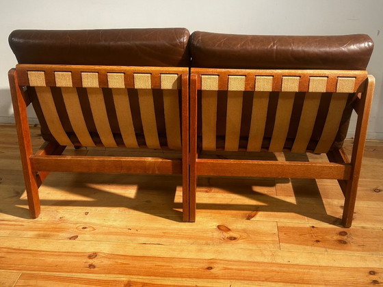 Mid-Century Two-seater in Leather Aksel Dahl – KP Møbler, 2 seaters, Wood (photo 10 of 27)