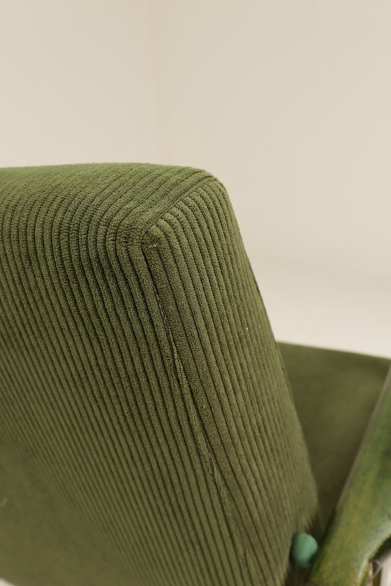 Image 1 of Mid-century modern accent, diep olijfgroen, 1970