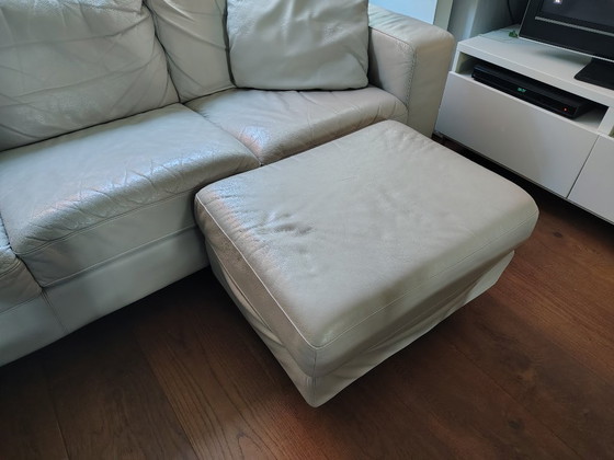 Montèl Stella, Montel, Divani 3 posti, Pelle, Alluminio, Crema (foto 5 di 6)