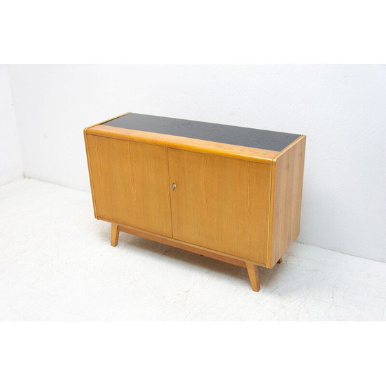 Image 1 of Vintage sideboard made of beech wood and opaxite glass by Hubert Nepožitek and Bohumil Landsman for Jitona, 1960