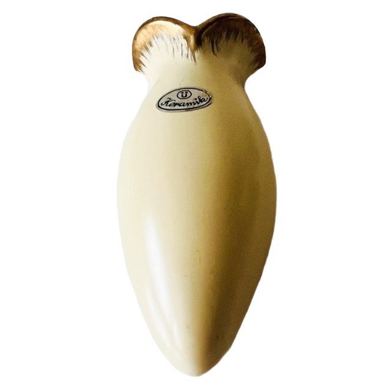 Image 1 of Vaso da parete in ceramica vintage, crema, Ü Keramik, anni '60