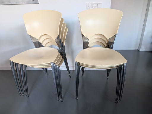 8 x Silla chair for driade by Josep Lluisca 90s