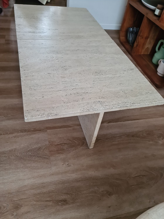 Image 1 of Travertine coffee table vintage