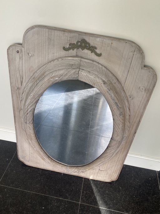 Landelijke, houten spiegel