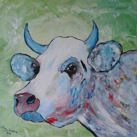 Abstract painting cow (3)
