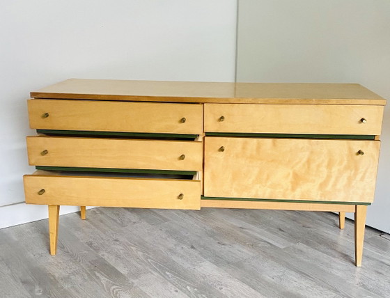Sideboard | Side Table from the 1960s – Wood, Brass (photo 3 of 6)