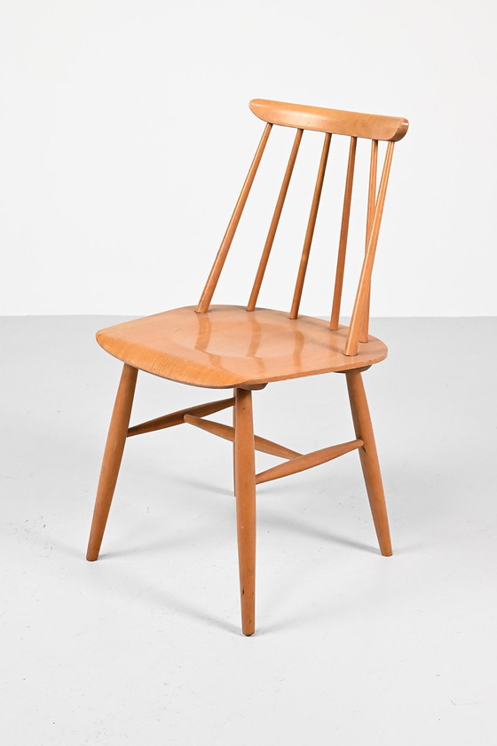 Image 1 of Set van 6 spijlenstoelen