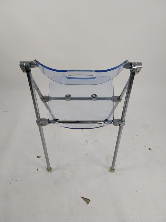 Image 1 of 1 x Lucite folding chair telescope by Giancarlo Piretti 1970s
