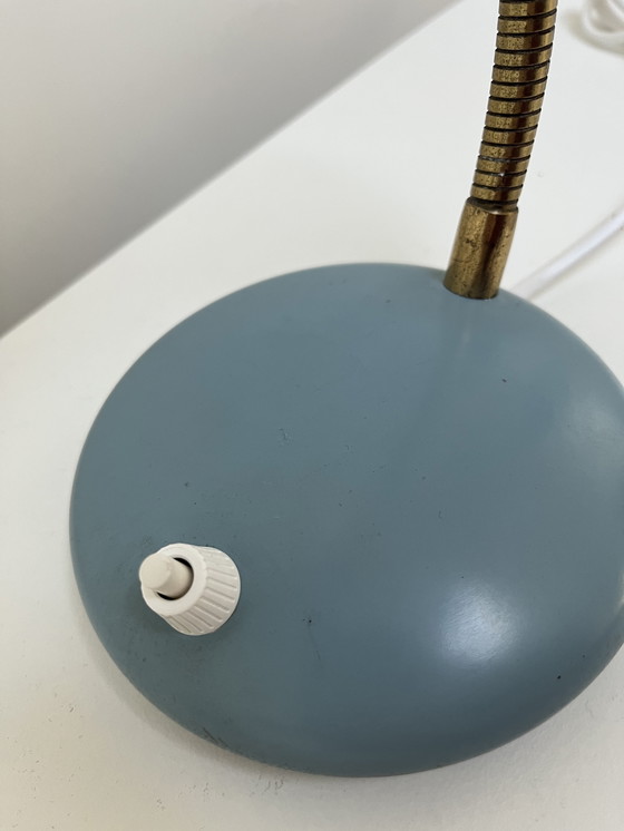 Image 1 of Lampada da scrivania vintage azzurra, anni '60