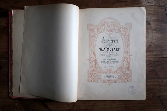 Image 1 of Antike Mozart-Klaviersonaten, Edition Peters Leipzig, Ende des 19. Jahrhunderts – 2C48