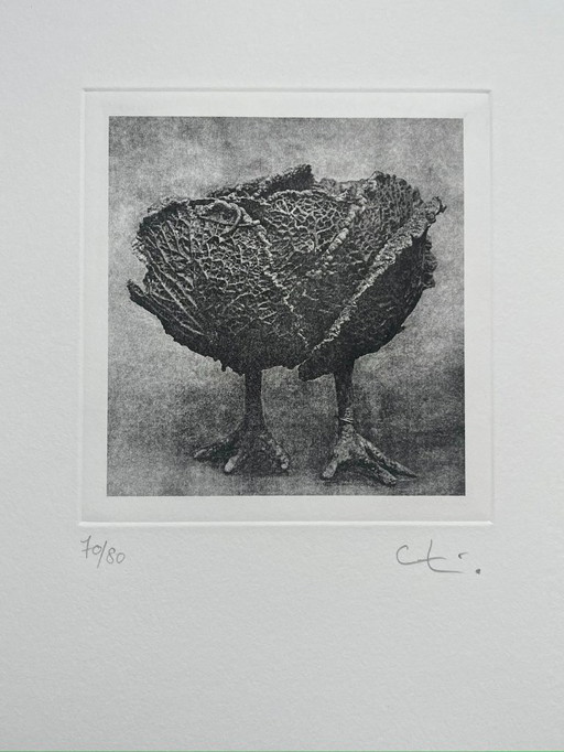 Originele prent, gesigneerd met potlood door Claude Lalanne.