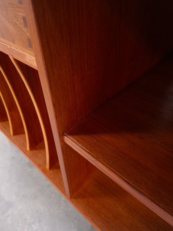 Image 1 of Teak LP cabinet with drawer, TV & media unit, sideboard