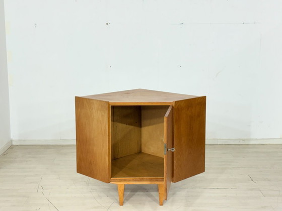 Image 1 of Hoekkast uit het midden van de 20e eeuw / Vintage woonkamerkast – jaren 60
