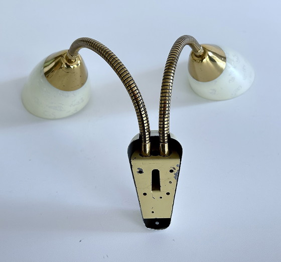Image 1 of 2x Vintage Modular Wall Lamps, 1950s