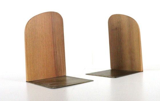 Image 1 of Set of vintage Danish wooden bookends