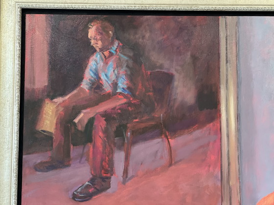 Image 1 of Riproduzione Giclée del dipinto a olio "Attesa"