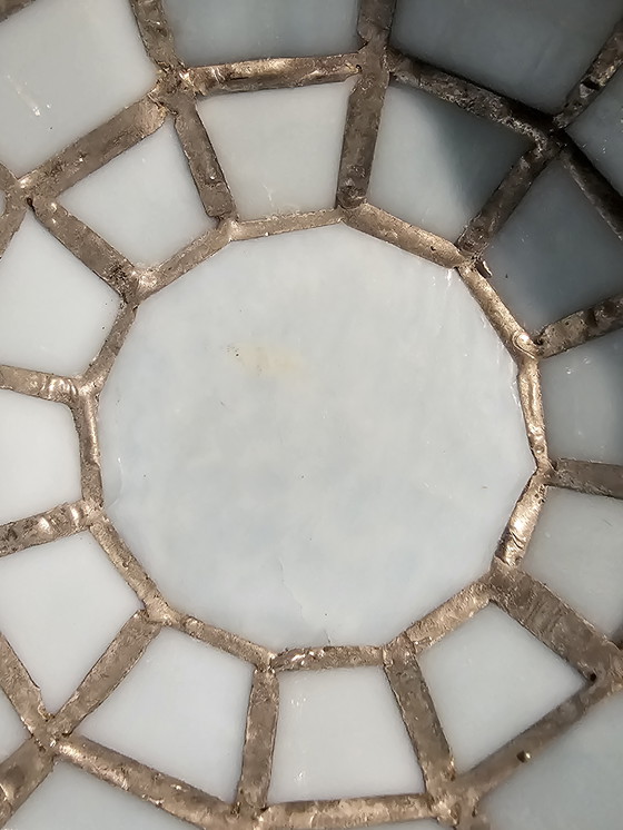 Image 1 of Vintage Tiffany Style – Glas-in-lood set van 6 kopjes & schoteltjes