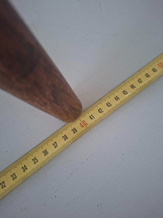 Image 1 of Tabouret trépied vintage milieu du siècle, table à plantes avec fer à cheval