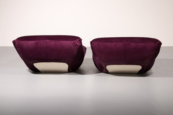 Image 1 of Purple Papillon Lounge Chairs by Guido Maria Rosati for Giovannetti 