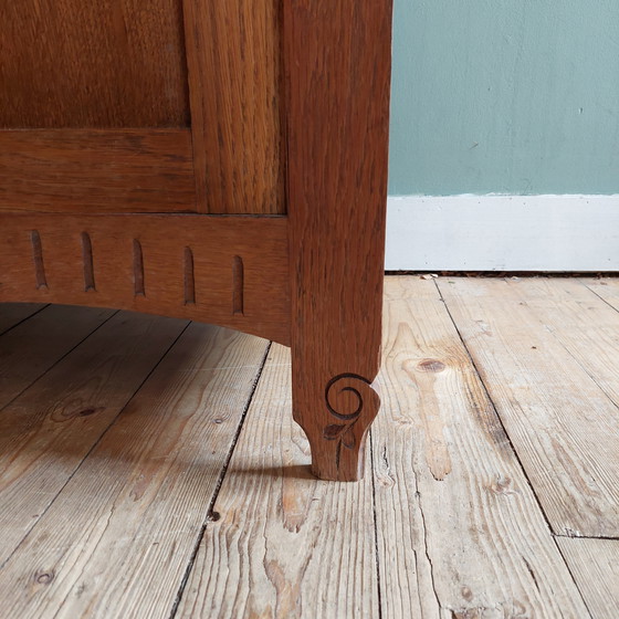 Image 1 of Antique French sideboard with marble top