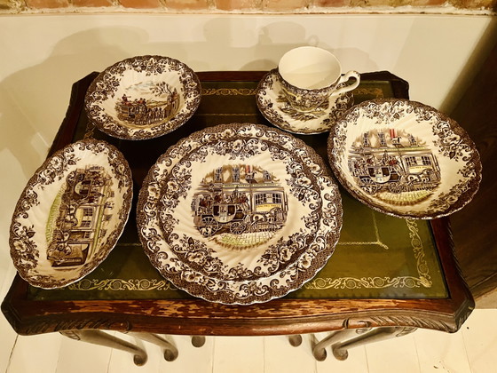 Vintage 'Coaching Scenes' Crockery - Johnson Brothers – Porcelain (photo 11 of 15)