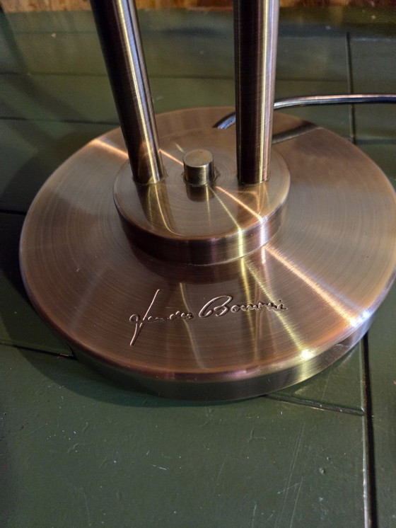 Image 1 of Lampe de table vintage iconique à deux bras, conçue par le célèbre designer néerlandais Jan des Bouvrie