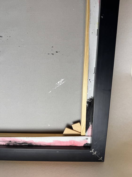 Image 1 of Ronald Chapeau - "Il più grande 1" - Muhammad Ali - Tecnica mista su tela incorniciata